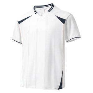 Custom Quick-drying Jersey <b>T</b>-<b>shirt</b> Men's Soccer Style V-neck <b>T</b>-<b>Shirt</b> Contrast Color Collar Raglan Stripes Trendy Jersey Tees - Product Image 1