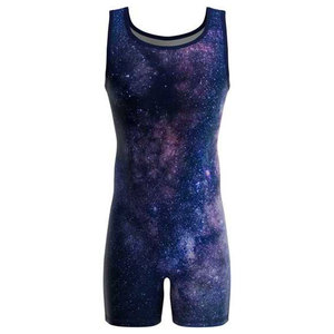 Traje de lucha libre OEM de alta calidad, en tendencia en Estados Unidos, traje de lucha libre de compresión por sublimación, singletes de lucha libre personalizados. - Product Image 4