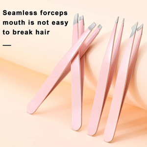 Ensemble de tondeuses personnalisé en 4 pièces pour femmes et hommes, kit de toilettage des poils du visage et des sourcils avec étui en cuir - Product Image 6