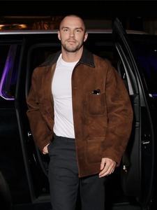 <b>Men</b>’s NYC 2026 Nicholas Hoult Brown Leather <b>Jacket</b> – Stylish Celebrity Inspired Casual <b>Biker</b> <b>Jacket</b> Wholesale - Product Image 2