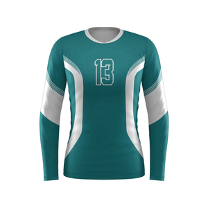 Conjunto de Camiseta de Voleibol de Playa Sublimada Ligera Personalizada para Hombre con Mangas Cortas de Secado Rápido 100% Poliéster - Product Image 5