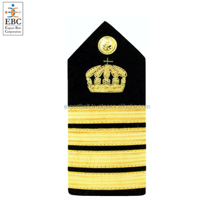 Epaulette Merchant Chief OFFICER Chief Mate Badge Rank Insignia dây đeo vai Nelson Curl dây vàng Pháp - Product Image 6