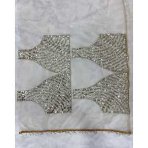 Nice Creation <b>Gold</b> Designer Sequence Embroidery Work Saree for <b>Party</b> Wear and Career <b>Dresses</b> - Product Image 1