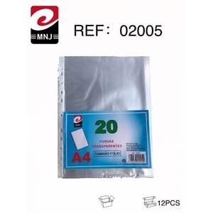 Carpeta de Archivos de 20 Páginas con Inserciones Transparentes FUNDAS TRANSPARENTES - Product Image 1