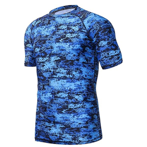 Camiseta de Compresión Deportiva para Hombre con Diseño de Lobo, Secado Rápido, Ropa Deportiva, Sublimación, Proveedor OEM - Product Image 3