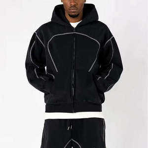 Conjunto Deportivo Oversize para Hombre, Sudadera con Capucha y Pantalones Deportivos Personalizados, Estilo Urbano Hip Hop, Atuendo Casual de Dos Piezas - Product Image 3