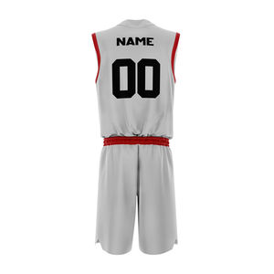 Uniformes de basket-ball personnalisés en gros, tissu polyester respirant pour les équipes de basket-ball américaines avec impression par sublimation - Product Image 4