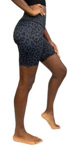 Shorts Activewear pour Femme à Taille Basse, Imprimé Floral, en Tricot Spandex, Coupe Droite, Fermeture à Cordon, Séchage Rapide - Product Image 2