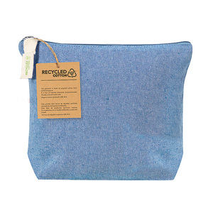 Bolsa con Cierre de Cremallera de Algodón Reciclado, Mochila de Viaje Ecológica con Cierre de Cremallera - Product Image 2