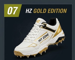 รองเท้าคริกเก็ต HIT ZONE พรีเมียม ทนทาน เย็บสองชั้น น้ำหนักเบา สวมใส่สบาย เหมาะสำหรับนักกีฬาอาชีพ - Product Image 1