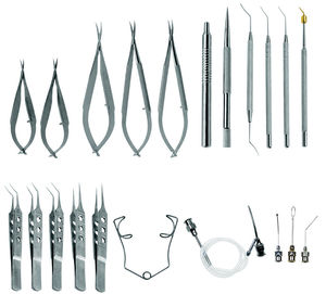 Kit complet d'instruments de chirurgie oculaire pour la cataracte en acier inoxydable OEM – Instruments médicaux microchirurgicaux ophtalmiques - Product Image 5