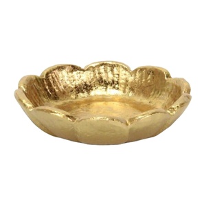 Bol à chocolat de luxe, décoration de l'Aïd, style floral, dattes, noix, plat de service, bol de service décoratif en aluminium, décoration de mariage, artisanat - Product Image 1