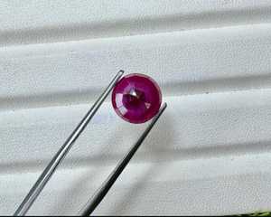 Pierre précieuse en rubis thaïlandais naturel, coupe ronde, Chanthaburi, pierre en vrac pour la fabrication de bijoux, bagues, pendentifs, boucles d'oreilles, haute qualité - Product Image 4