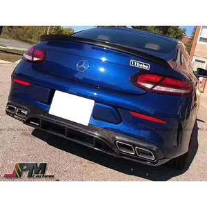 ดิฟฟิวเซอร์หลังคาร์บอนไฟเบอร์สำหรับรถยนต์เมอร์เซเดส-เบนซ์ C205 C-Class Coupe AMG Sport Package C63 ปี 2015-2020 - Product Image 2