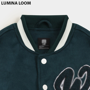 Blouson Bomber Varsity Unisexe Personnalisé en Cuir Polaire Hiver Écologique avec Broderie Chenille et Patchs pour Homme Style Streetwear - Product Image 3