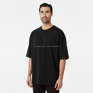 Camiseta de algodón 100% de 240 g/m² de alta calidad para hombre, con logo de marca personalizado, estilo streetwear, oversize, lisa, con hombros caídos - Product Image 6