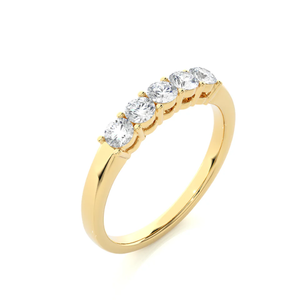 AJRETAIL Women's 0.51 Carat Rose-Gold 14K Gold for Certified <b>Ring</b> HI Color VS1 Clarity Luminous and Radiant Gemstone - Product Image 5