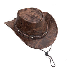Sombreros de Cuero de la Mejor Calidad, Nuevo Estilo, Unisex, Color Sólido, Precio Razonable, Sombreros de Cuero para Hombre y Mujer - Product Image 3