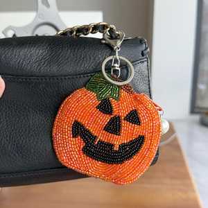 Popular Coin Pouch Handmade Beaded Coin Purse with Detachable <b>Ring</b> for Gameday Money Storage and Cards - Product Image 4