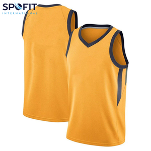 เสื้อบาสเก็ตบอลชายพร้อมโลโก้สั่งทำ ผ้าโพลีเอสเตอร์ 100% ระบายอากาศได้ดี ทันสมัย สวมใส่สบาย ดีไซน์ใหม่สำหรับนักกีฬา ชุดทีม - Product Image 6