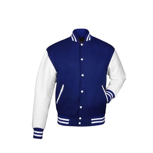 High Quality Custom Letterman Baseball Varsity <b>Jacket</b> Black Leather Sleeves Purple Wool Body Woven Puffer Hooded Collar Premium - Product Image 3