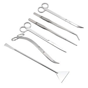 Ciseaux et pinces pour aquarium, outils de nettoyage pour plantes d'aquarium, ciseaux à vagues, outils de nettoyage en acier inoxydable, support de rangement, accessoires pour aquarium - Product Image 4