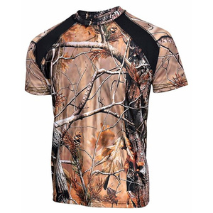 Chemise de chasse à manches courtes pour homme, camouflage, respirante, en polyester, vêtements d'extérieur, style automne - Product Image 1