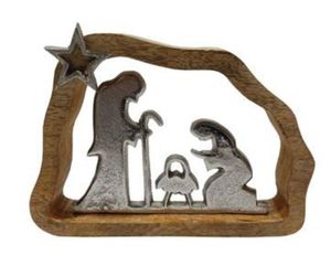 Metal Christmas Tree <b>Candle</b> <b>Holder</b> With Wooden Base Modern Home Decor For Living Room Indoor Use - Product Image 6
