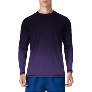 เสื้อว่ายน้ำผู้ชาย Lanyu ผ้าโพลีเอสเตอร์ UPF 50+ แห้งเร็ว ป้องกันรังสียูวี แขนยาว ระบายอากาศได้ดี ผ่านกระบวนการซักพิเศษ - Product Image 1