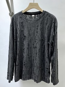 T-shirt Homme Oversize à Manches Courtes, Coupe Ample, Effet Usé, Tendance et Original - Product Image 2