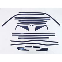 Moulures de garniture chromées en acier inoxydable argenté pour Toyota Land Cruiser Prado LC250 2024 2025 – Cache-pilier central de fenêtre de voiture