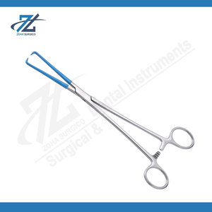 Tenaculum Schroeder de 24 cm, Instrumento Quirúrgico Ginecológico Reutilizable de Acero Inoxidable Alemán para Agarre Cervical y Uso Clínico - Product Image 3