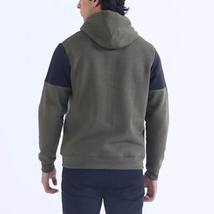 Nouveaux sweats à capuche pour hommes, manches courtes, couleur unie, 100% coton molletonné, style streetwear, avec poche - Product Image 2