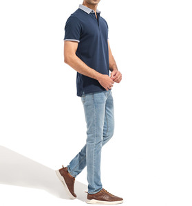 Polo de golf léger et de haute qualité, coupe décontractée, OEM/ODM, sur mesure, style décontracté, style hip-hop, respirant - Product Image 4