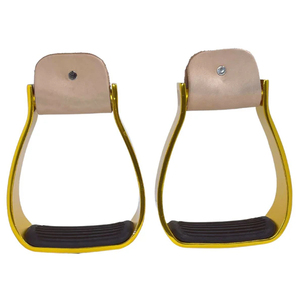 Estribos Clásicos para Caballos de Estilo Western - Acero Suave Resistente con Recubrimiento de Cromo, Equipo Ecuestre de Alta Calidad, Colores Personalizados - Product Image 1