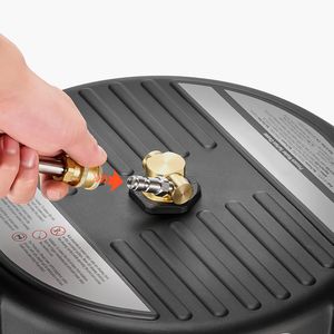 Idropulitrice a Pressione per Superfici da 15 Pollici, Accessori in Plastica per Idropulitrice, 4 Attacchi Rapidi, 4000 Max PSI, 1/4 Ruote, 2 Ruote, 4000 Max - Product Image 3