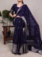 Sari en soie Banarasi douce pour mariage et festivals, prêt-à-porter, disponible chez le fournisseur indien à prix de gros, entièrement cousu