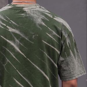 เสื้อยืดสตรีทแวร์โอเวอร์ไซส์สไตล์ใหม่ล่าสุด ล้างสีแบบแอซิดวอช สำหรับเด็กผู้ชาย ขายส่งเสื้อยืดผู้ชายคุณภาพสูงแบบแอซิดวอช - Product Image 4