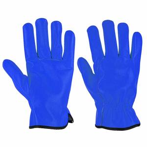 Gants de travail en cuir de chèvre robustes pour la sécurité industrielle, doux et confortables, résistants à la chaleur, gants de jardinage jaunes - Product Image 2
