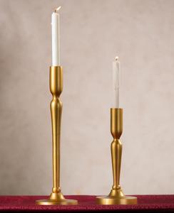 <b>Brass</b> Taper <b>Candlestick</b> Holder Set Gold Finish Home Decoration Durable Metal Table Top Display Candle Stand - Product Image 4