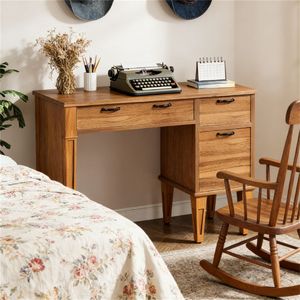 Scrivania per Computer con Spazio di Archiviazione, Tavolo da Ufficio e Studio - Product Image 4