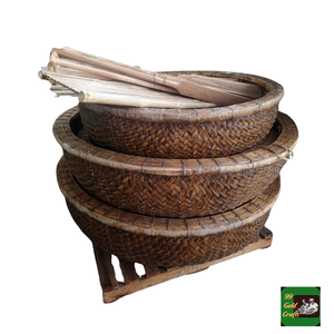 Bamboo Coracle Handwoven Natural Woven Round <b>Basket</b> Boat For Resort Water Tours And <b>Fishing</b> Eco Friendly Export From Vietnam - Product Image 5