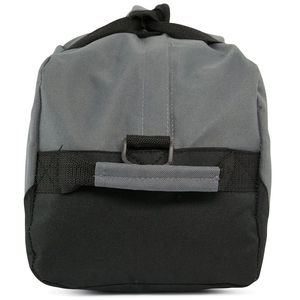 Nouvel article : Sac de sport unisexe en polyester avec sangle réglable, fermeture éclair, poignée souple, gris uni, pour la gym et les voyages - Product Image 4