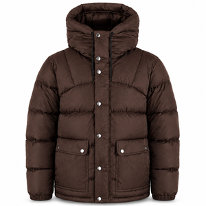 Fournisseur de blousons matelassés à capuche haut de gamme, imperméables, en polyester, avec rembourrage thermique, poignets élastiques, pour l'extérieur, pour l'hiver - Product Image 1