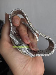 Montre automatique mécanique 41 mm avec diamants Moissanite pour hommes et femmes, style Iced Out D VVS, analogique, cadeau idéal pour les fans de Hip Hop et rappeurs - Product Image 2