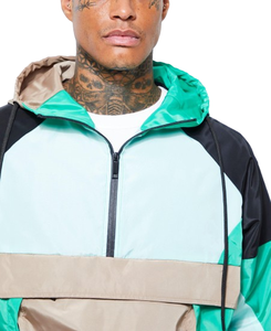 Veste à capuche softshell respirante en toile pour homme OEM, coupe-vent décontracté à fermeture éclair pour sports d'hiver, imperméable et séchage rapide pour activités de plein air - Product Image 5