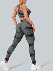 Ensemble de yoga trois pièces pour femmes : leggings de sport, soutien-gorge de sport, veste, vêtements de fitness et d'entraînement - Product Image 2
