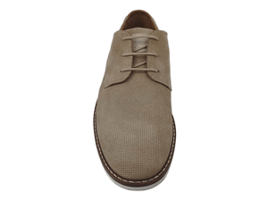 Chaussures habillées beiges pour hommes, style Oxford à lacets, bout rond, respirantes, semelle extérieure en caoutchouc amorti, semelle intermédiaire en EVA, décontractées, toutes saisons - Product Image 2