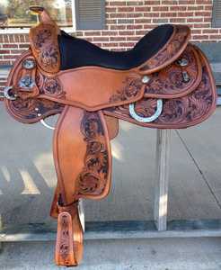Équipement d'équitation pour chevaux mâles et femelles, articles équestres, résistance à l'eau, selle de cheval en cuir véritable faite à la main, prix avantageux - Product Image 3