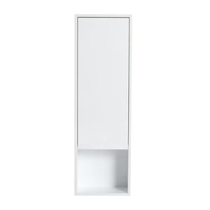 Glossy White 12\" Bathroom <b>Wall</b> Cabinet with Soft Close Doors <b>Float</b> Mounting Design KD Packing Bathroom Furniture - Product Image 5